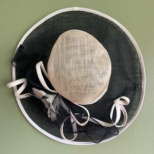 Nordstrom Ivory/Black Derby Hat